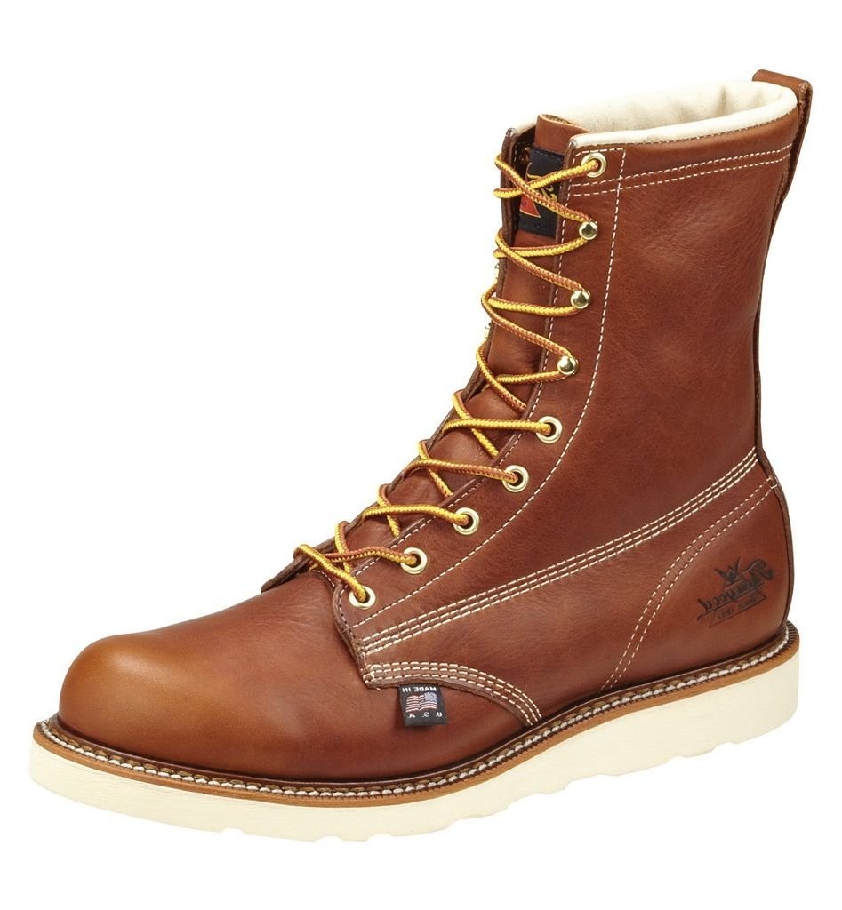 Thorogood Men's American Heritage 8" Tobacco Moc Toe Maxwear Wedge Work Boot - 814 - 4364 - 7D