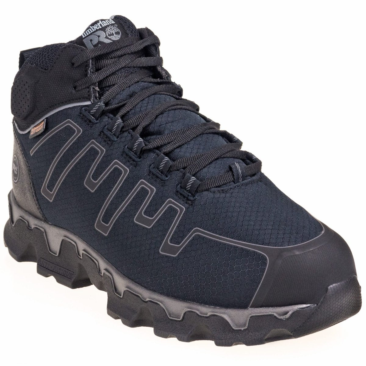 Timberland Pro Men's 6" Black Powertrain Sport Met Guard Alloy Toe Work Boot - TB0A1GHM - 3.5M