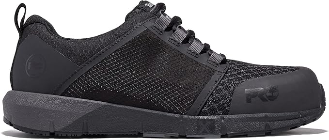 Timberland Pro Women's Black Radius Composite Toe Lace Up Work Sneaker - TB0A2A47 - 5.5M