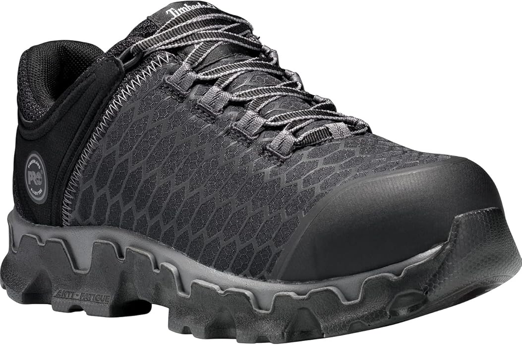 Timberland Pro Women's Powertrain Black Alloy Toe Athletic Work Shoe - TB1A1JY4 - 5.5M