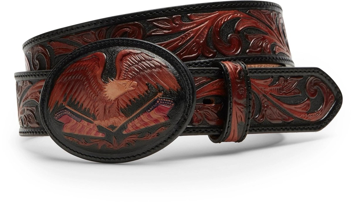 Tony Lama Men's American Heritage Black Western Belt - 50603 - 26