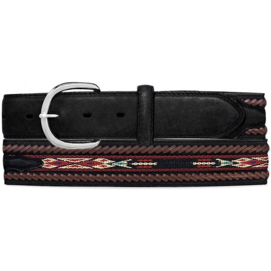 Tony Lama Men's Laced Edge Horse Hair Ribbon Black Western Belt - 5A103 - 28