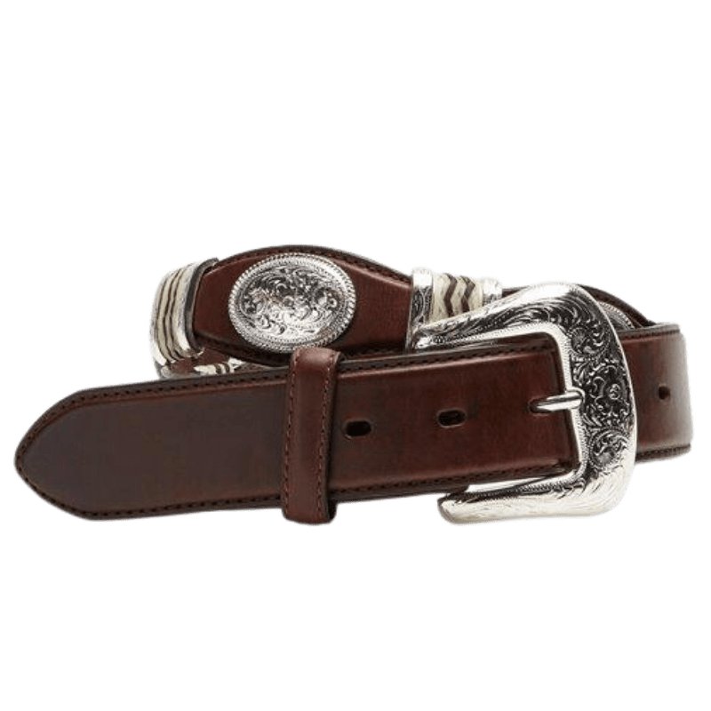 Tony Lama Men's Cutting Champ Brown Western Belt - 9117L - 30