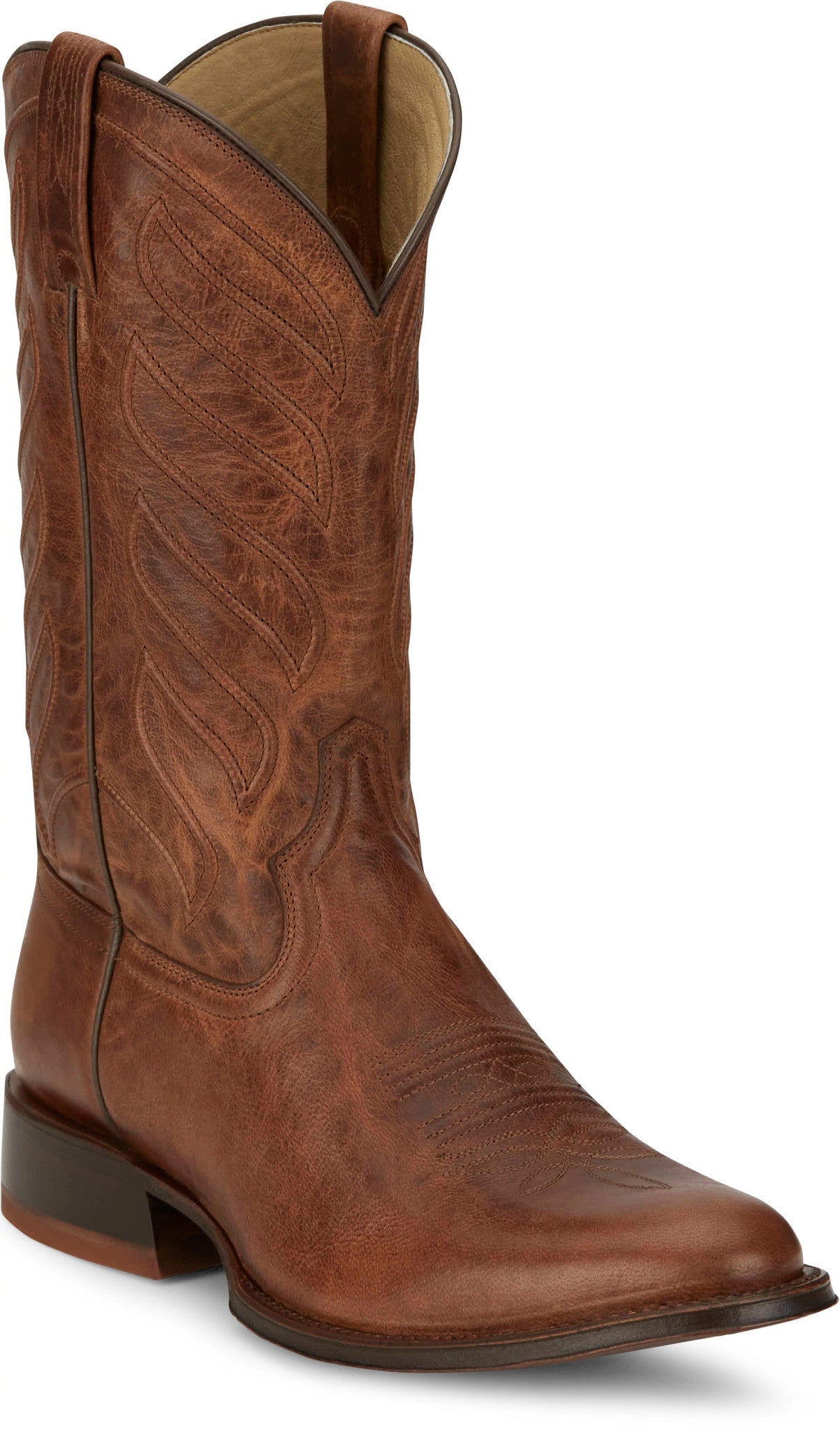 Tony Lama Men's 12" Cognac Lenado Round Toe Western Boots - DR3038 - 8D