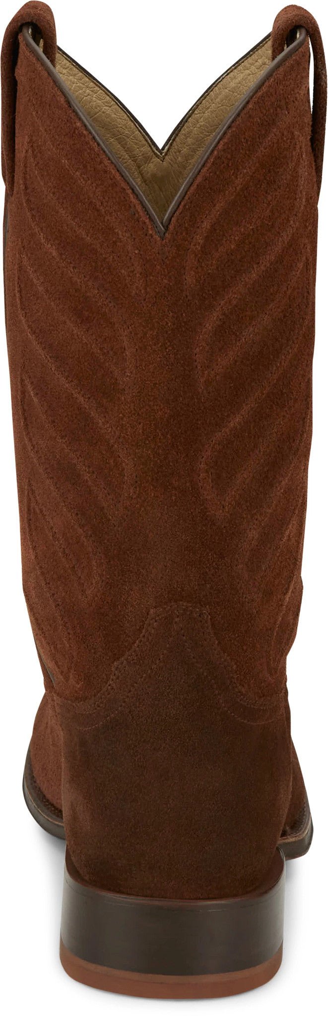 Tony Lama Men's Amado 12" Cognac Suede Round Toe Western Boot - DR3040 - 8D