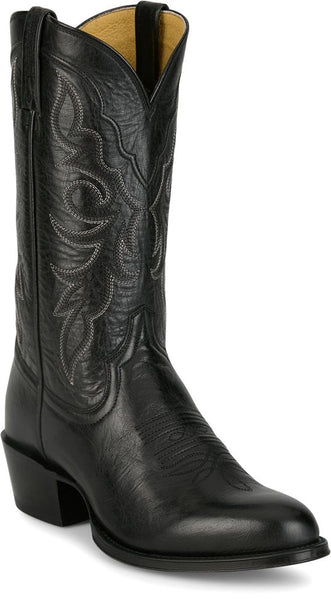 Tony Lama Black & Gray Goat Skin Leather Western Boots - size 8 D Tony Lama Mens Goat Skin Western Cowboy Boot 8.5 D Gray  main image 2