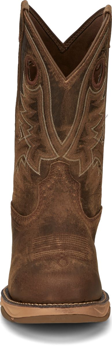 Tony Lama Men's 11" River Tumbleweed Brown Wide Round Toe Work Boots - RR3370 - 7D