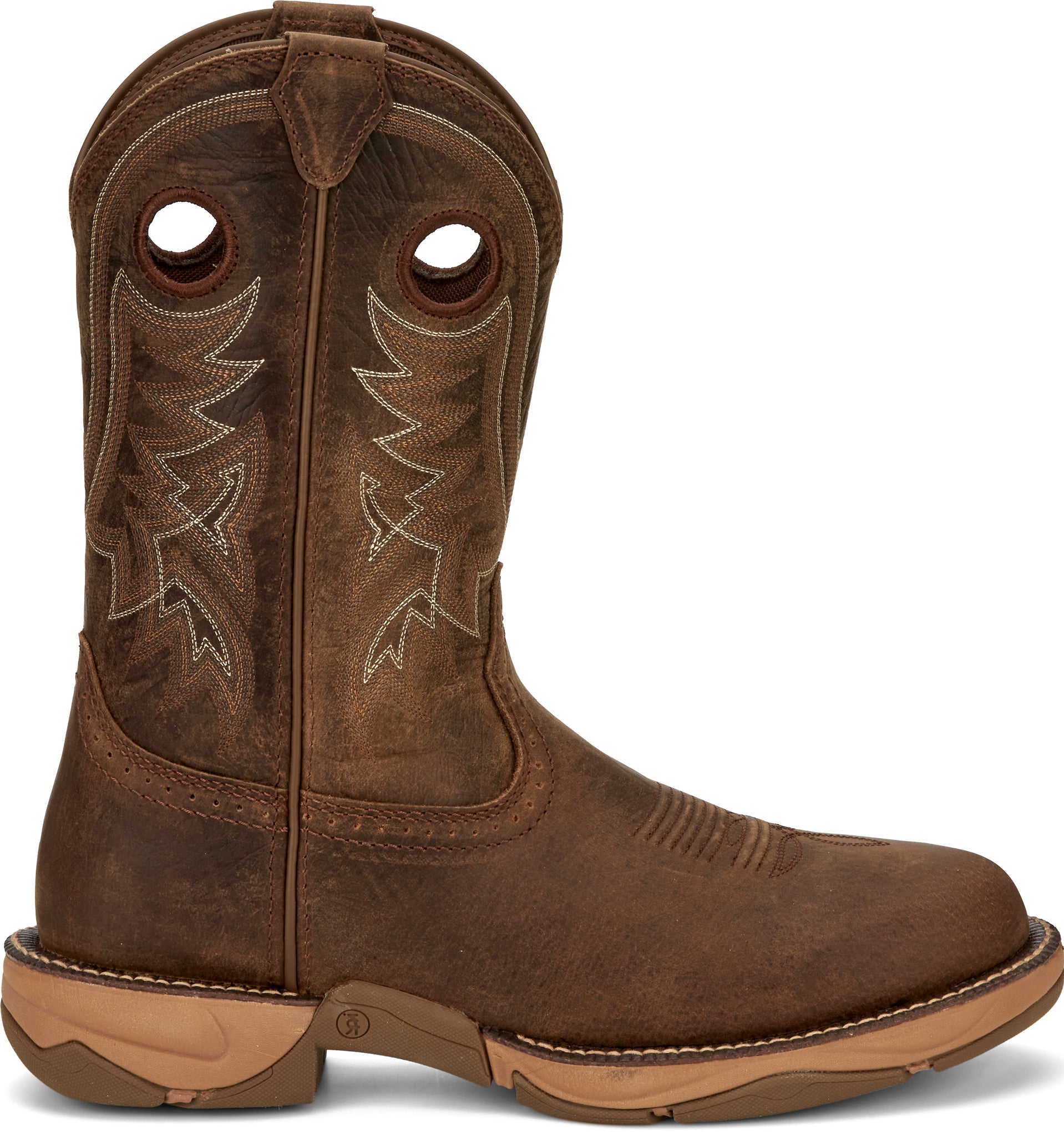 Tony Lama Men's 11" River Tumbleweed Brown Wide Round Toe Work Boots - RR3370 - 7D