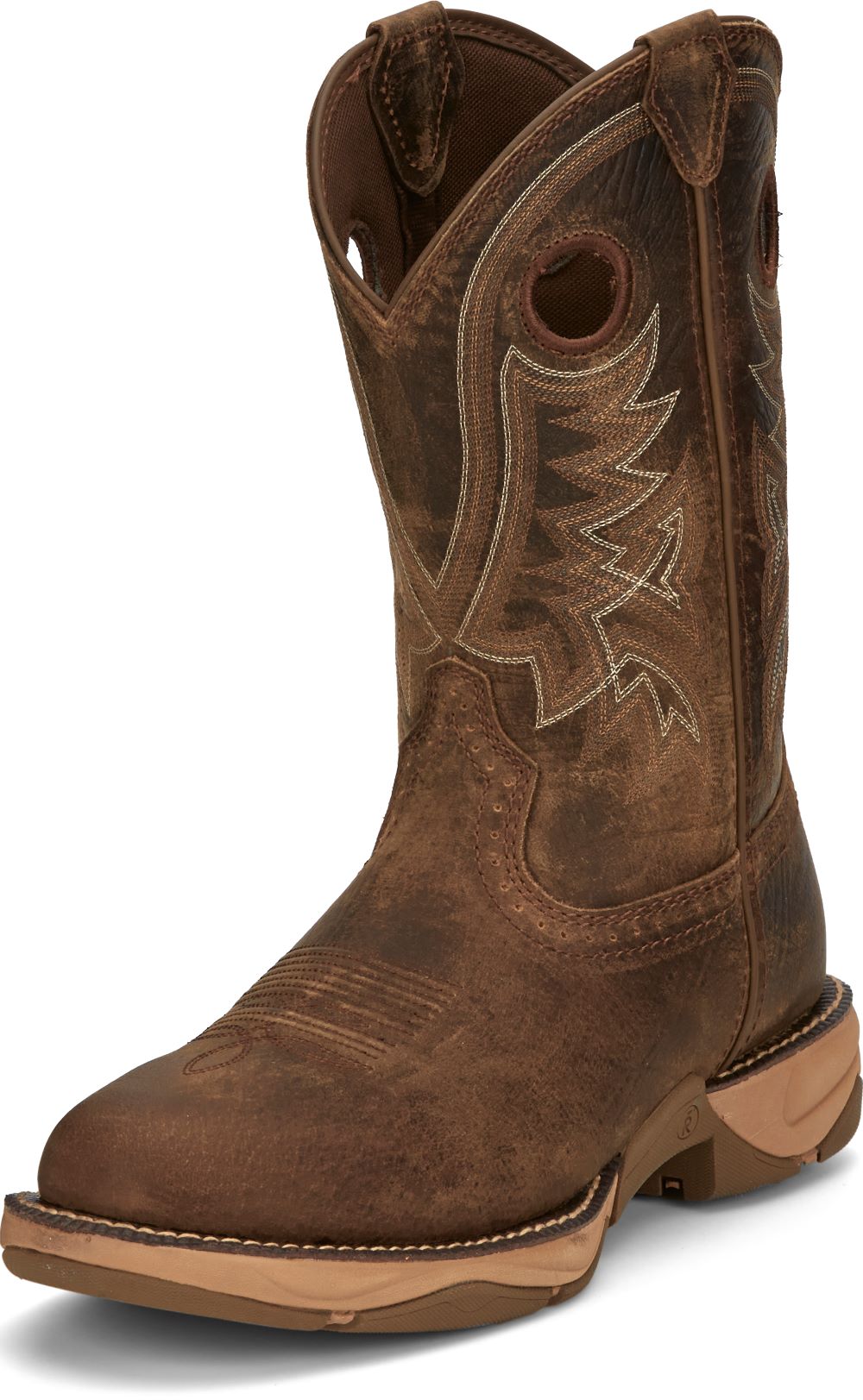 Tony Lama Men's 11" River Tumbleweed Brown Wide Round Toe Work Boots - RR3370 - 7D