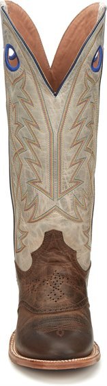 Tony Lama Men's 15" Henley Buckaroo Stout Brown Wide Round Toe Western Boots - SA2002 - 8D