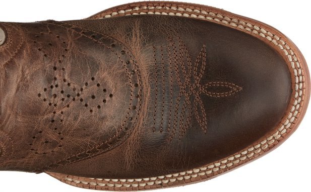 Tony Lama Men's 15" Henley Buckaroo Stout Brown Wide Round Toe Western Boots - SA2002 - 8D