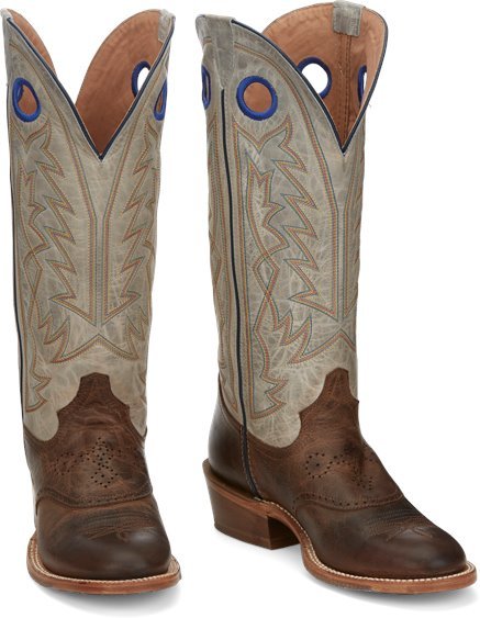 Tony Lama Men's 15" Henley Buckaroo Stout Brown Wide Round Toe Western Boots - SA2002 - 8D