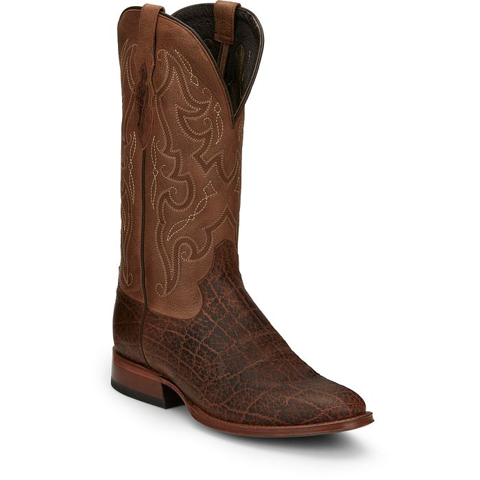 Tony Lama Men's 13" Patron Pecan Round Toe Western Boot - TL3016 - 8D