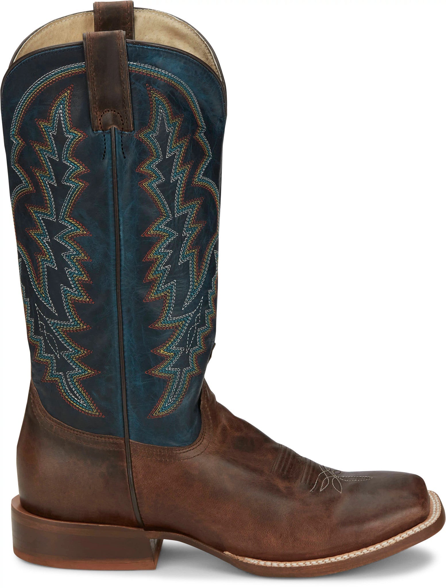 Tony Lama 13" Brown Tucson Square Toe Western Boots - TL3035 - 8D