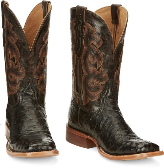 Tony Lama 11" Men's Quaid Full Quill Square Toe Western Boot - TL5354 - 8.5D