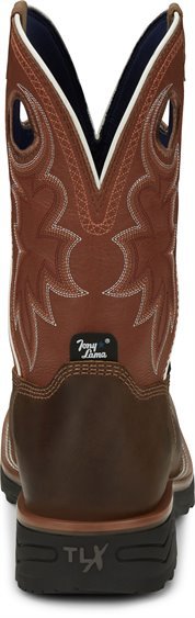 Tony Lama Men's 11" Waterproof Fireball Brown Square Composite Toe Work Boot - TW3300 - 7D