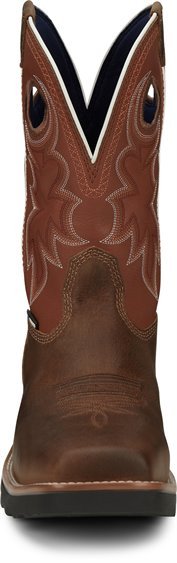 Tony Lama Men's 11" Waterproof Fireball Brown Square Composite Toe Work Boot - TW3300 - 7D