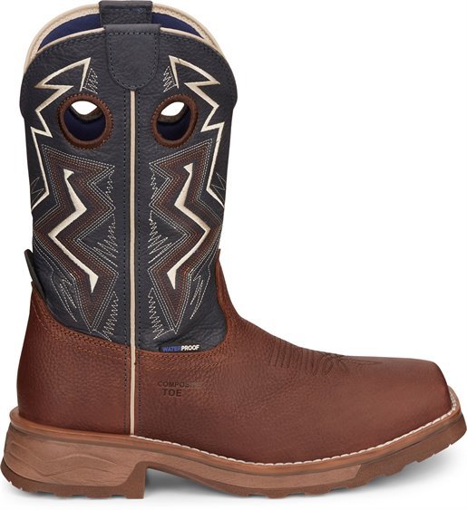 Tony Lama Men's 11" Waterproof Force Wide Square Composite Toe Work Boot - TW3402 - 7EE