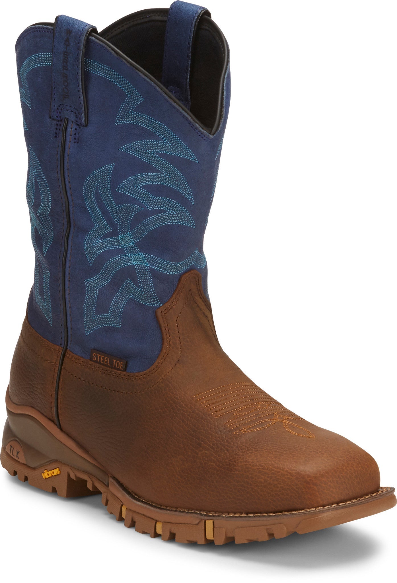 Tony Lama Men's 11" Waterproof Roustabout Square Steel Toe Work Boot - TW5010 - 7EE