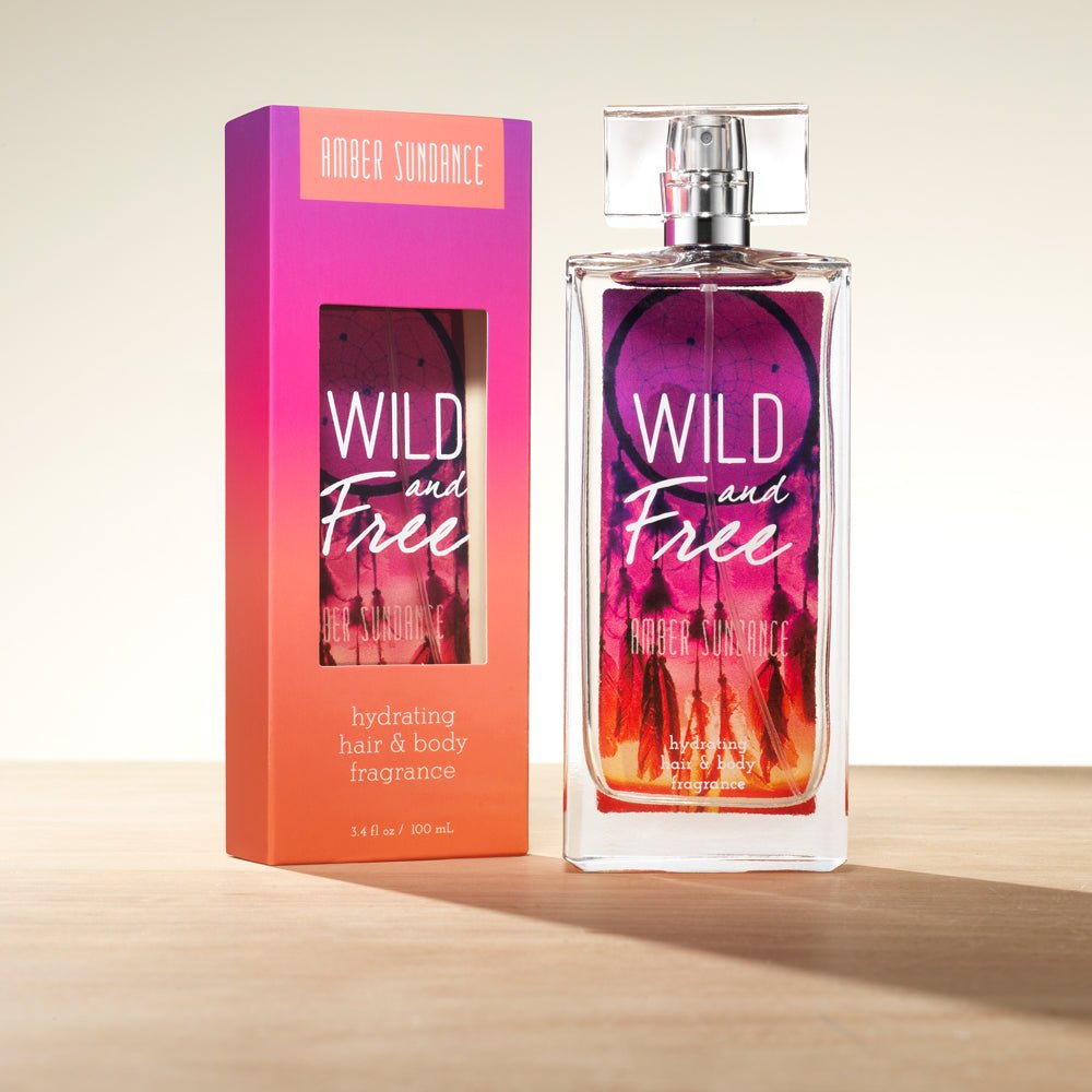 Tru Western Wild and Free Amber Sundance Women's Hydrating Hair and Body Fragrance, 3.4 fl oz (100 ml) - Notes of Citrus, Coconut Creme, Gardenia, Sandalwood, Amber - 92701