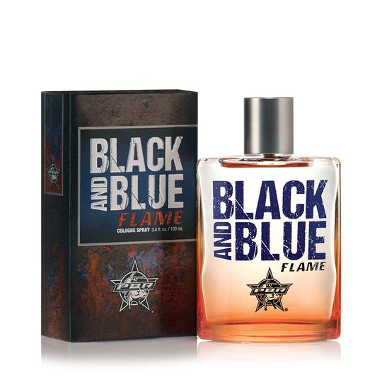 Tru Western PBR Black and Blue Flame Men's Cologne, 3.4 fl oz (100 ml) - Sporty, Clean, Fresh - 92997