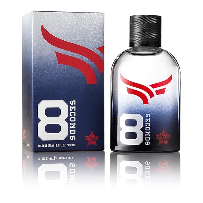 PBR 8 Seconds Men's Cologne by Tru Western - Offical Fragrance Partner of the PBR - Bold and Fresh Scent - 3.4 fl oz | 100 ml - 94971