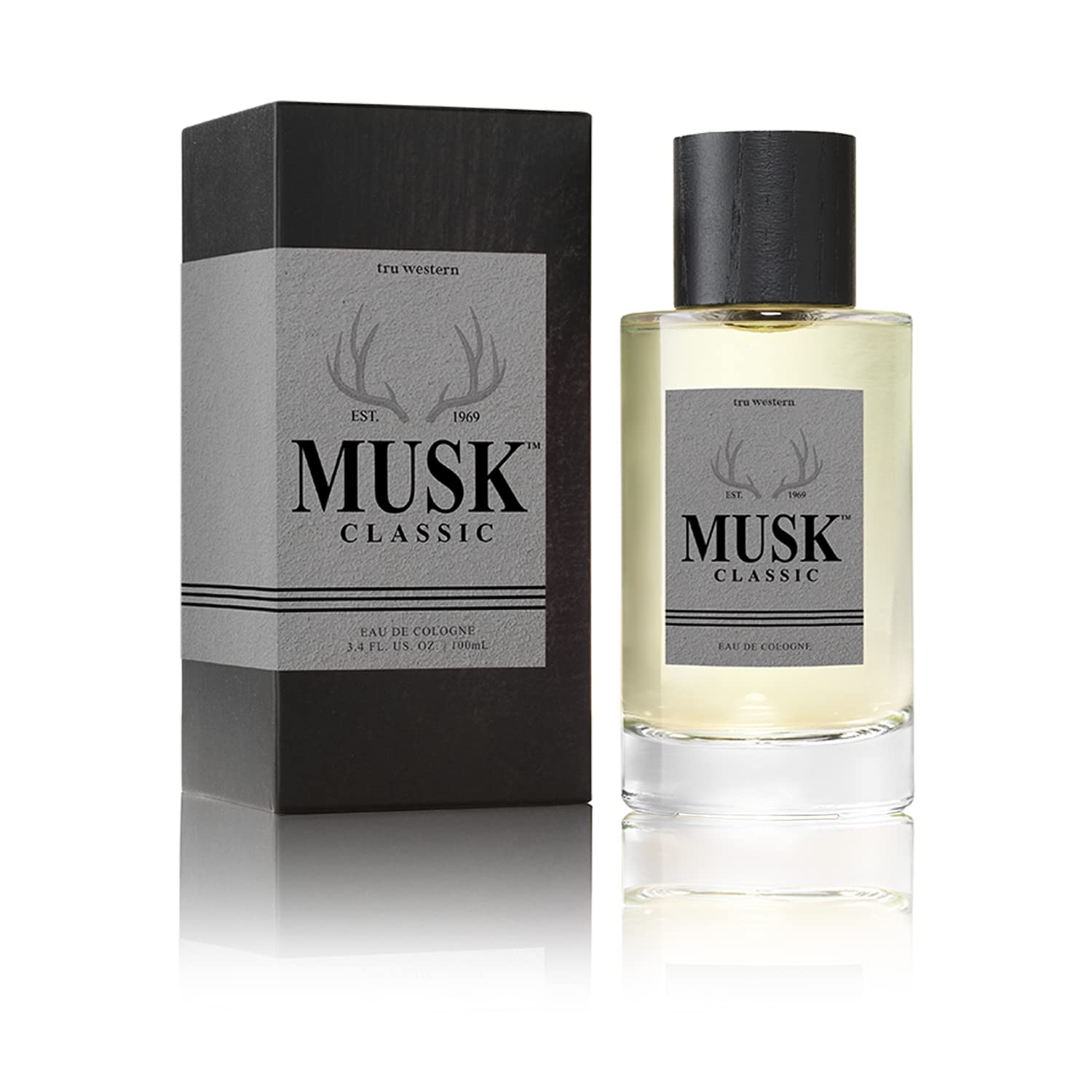 Tru Western Musk Men's Cologne, 3.4 fl oz (100 ml) - Fresh, Adventurous, Timeless - 95124