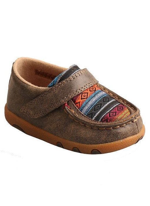 Twisted X Infant Serape Canvas Driving Moc Shoes - ICA0004 - 2M