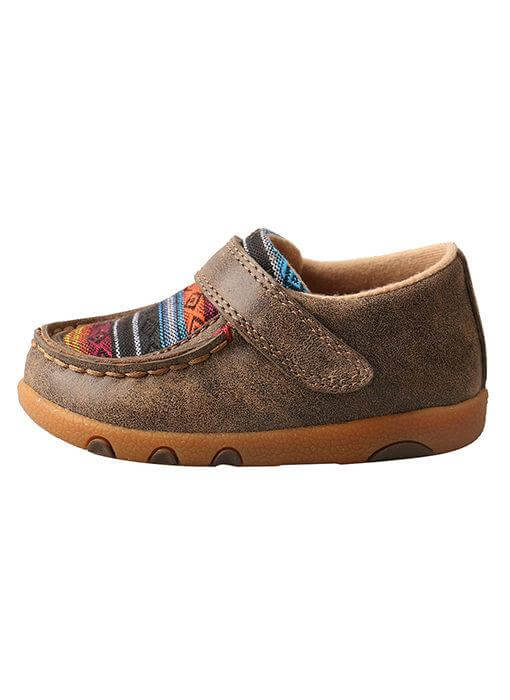 Twisted X Infant Serape Canvas Driving Moc Shoes - ICA0004 - 2M