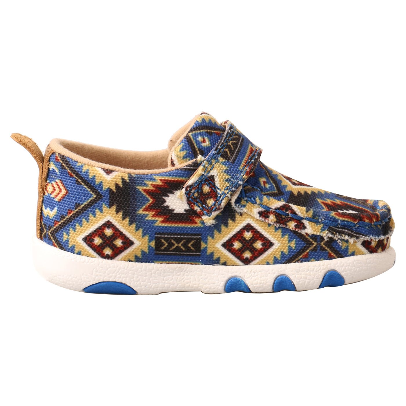 Twisted X Infant Blue Multi Aztec Driving Moc Shoes - ICA0019 - 2