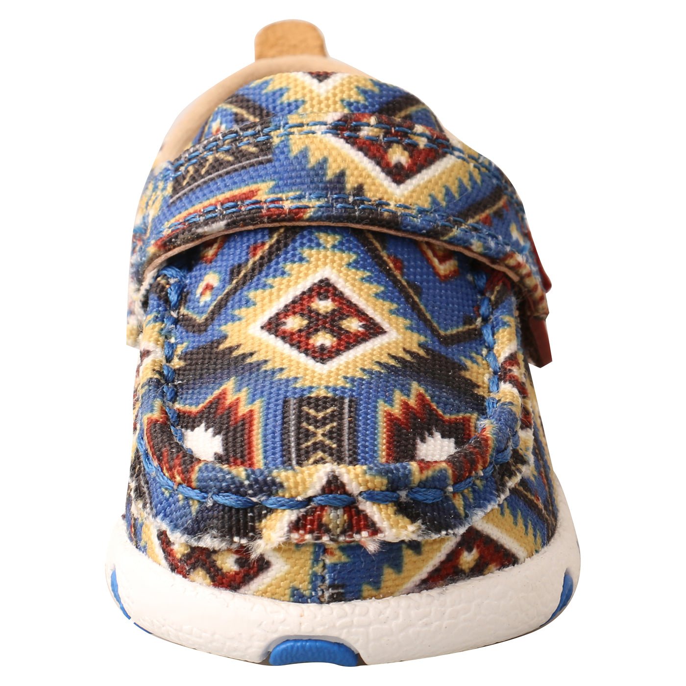 Twisted X Infant Blue Multi Aztec Driving Moc Shoes - ICA0019 - 2