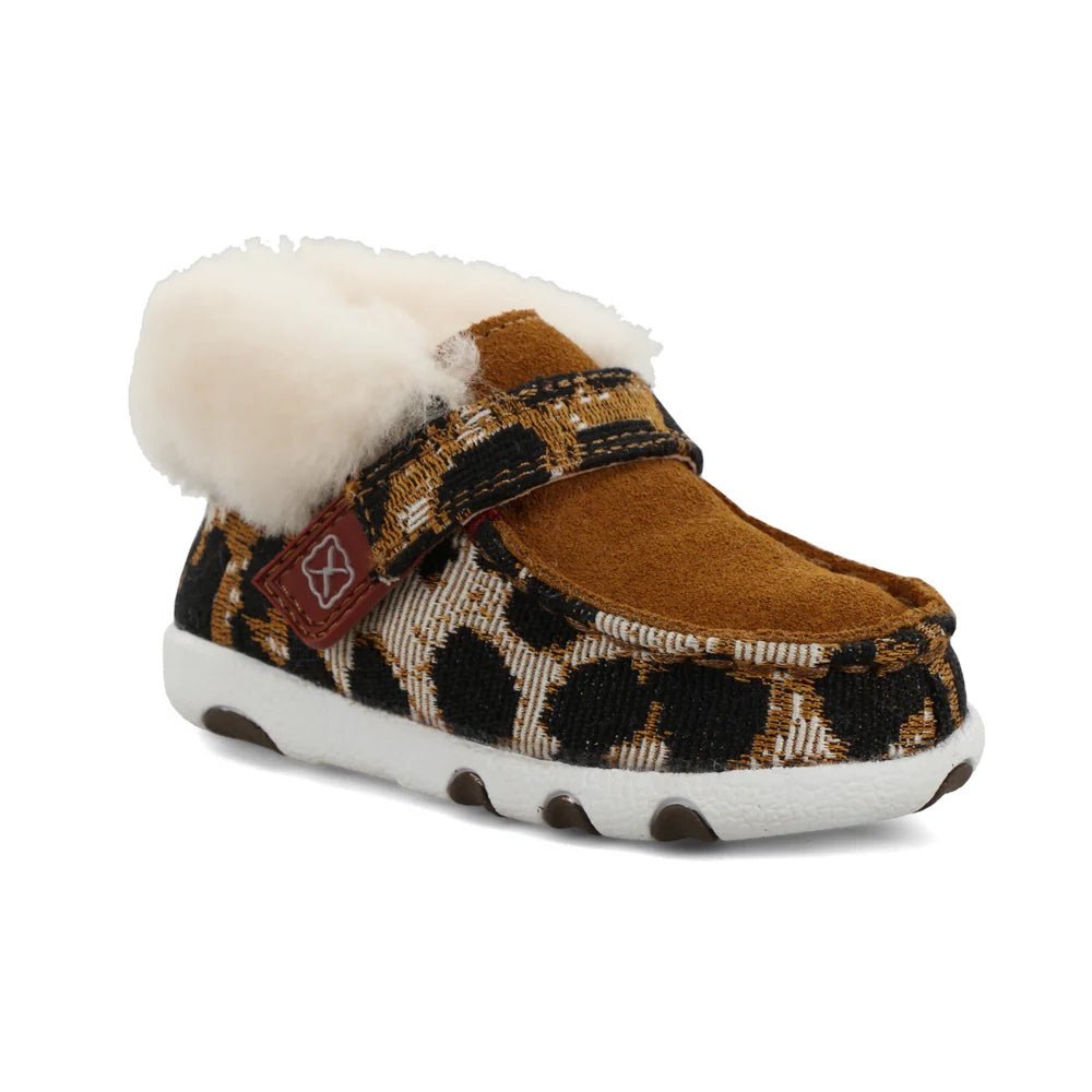 Twisted X Infant Tan & Cheetah Driving Moc Boots - ICA0025 - 2M