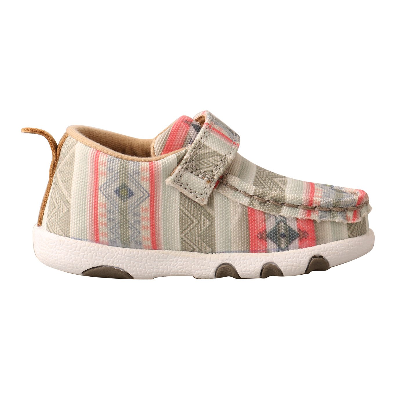 Twisted X Infant Hooey Loper Pink Multicolor Driving Moc Shoes - IHYC002 - 2