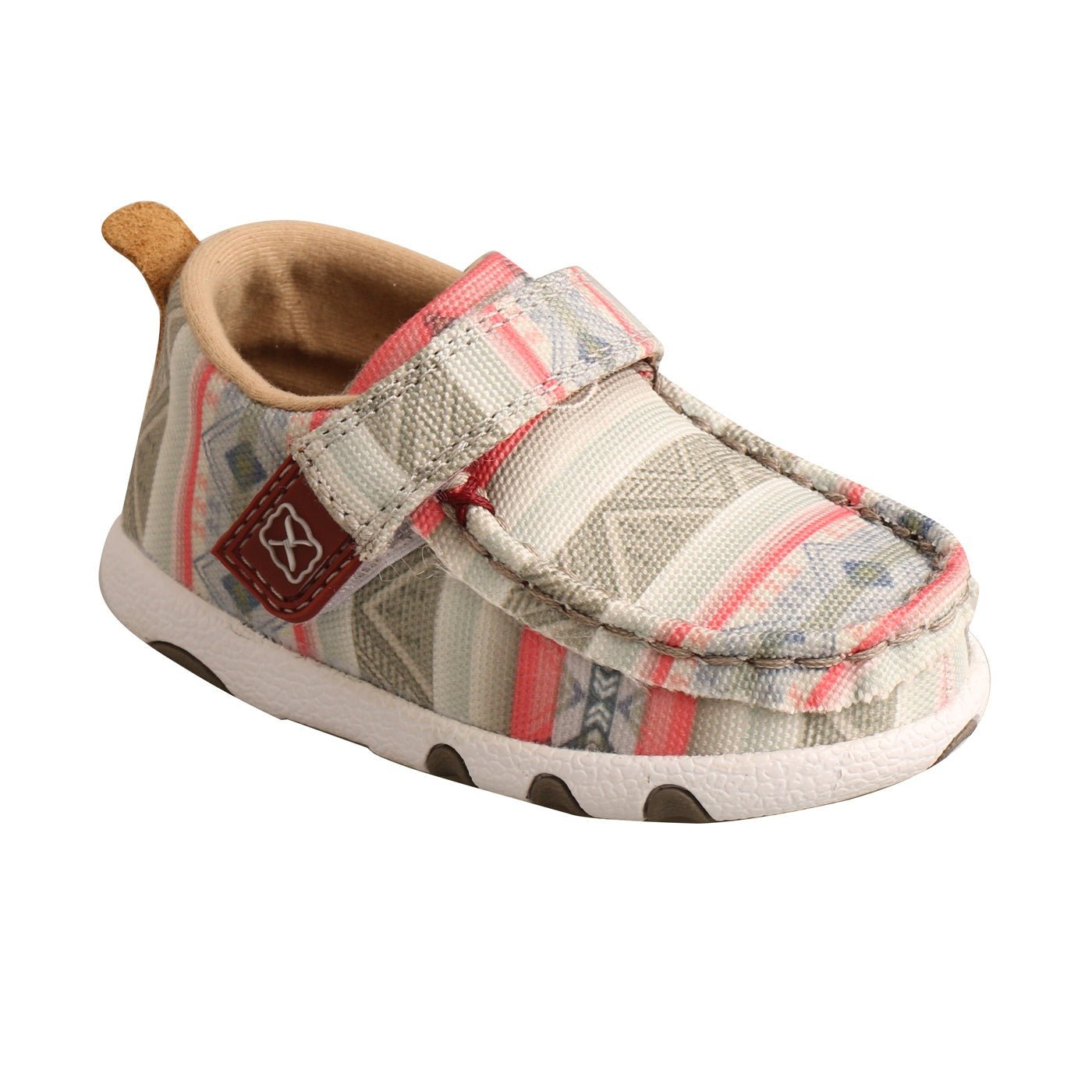 Twisted X Infant Hooey Loper Pink Multicolor Driving Moc Shoes - IHYC002 - 2