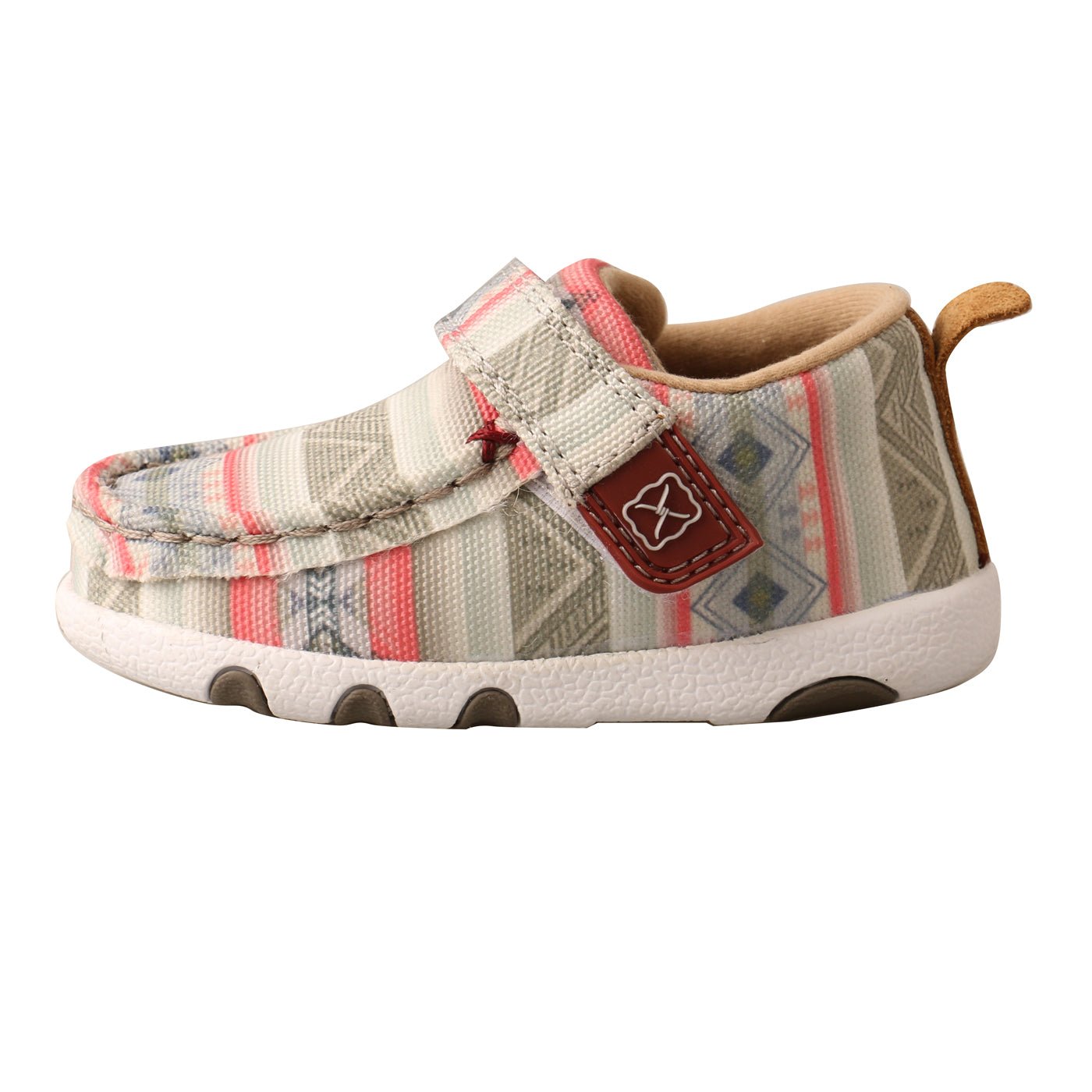 Twisted X Infant Hooey Loper Pink Multicolor Driving Moc Shoes - IHYC002 - 2