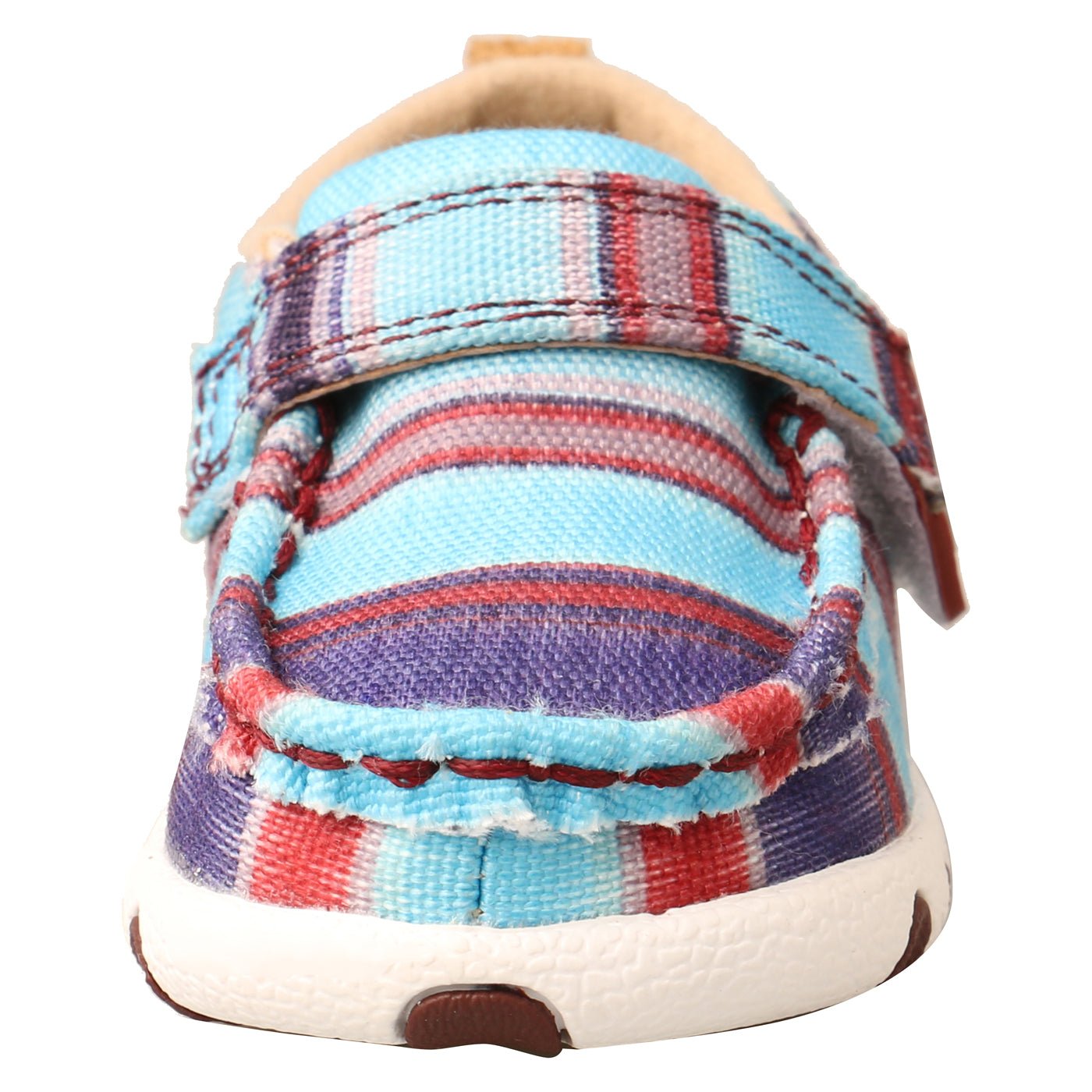 Twisted X Infant Hooey Loper Serape Blue Multicolor Driving Moc Shoes - IHYC003 - 2