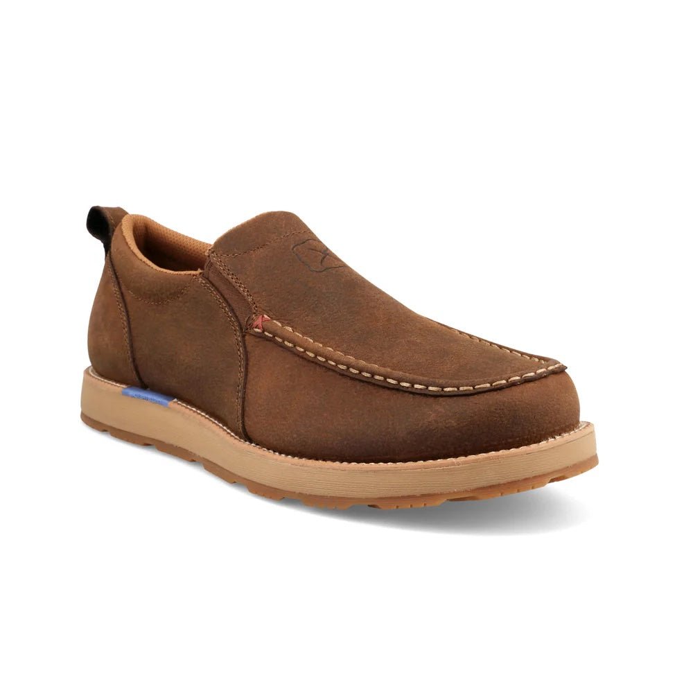 Twisted X Men's CellStretch Wedge Sole Tawny Brown Slip - On Casual Shoe - MCAX004 - 7M