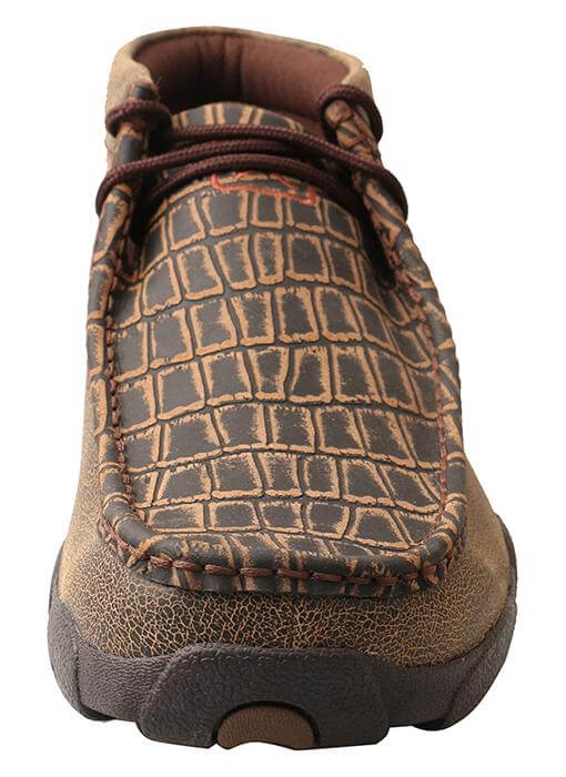 Twisted X Men's Caiman Print & Brown Chukka Driving Moc - MDM0067 - 7M