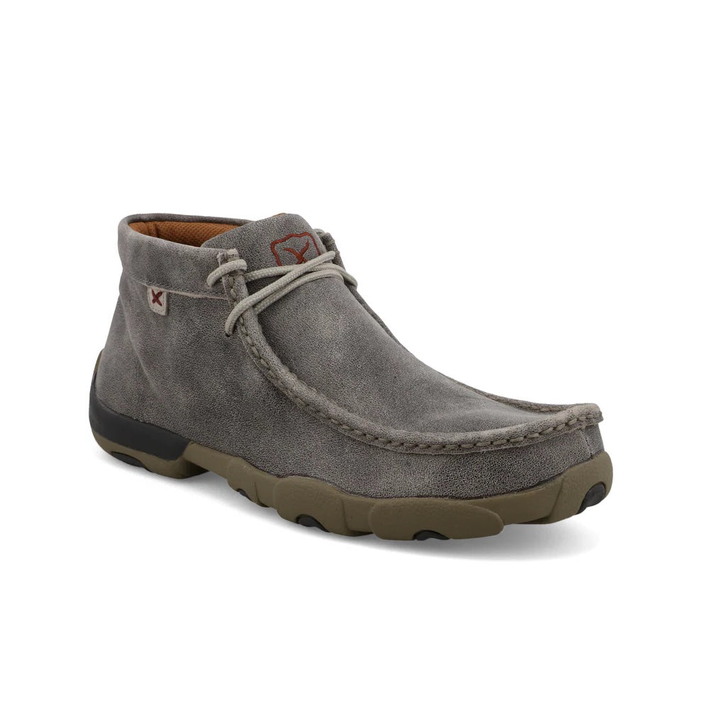 Twisted X Men's Chukka Grey Driving Moc Shoe - MDM0072 - 7M