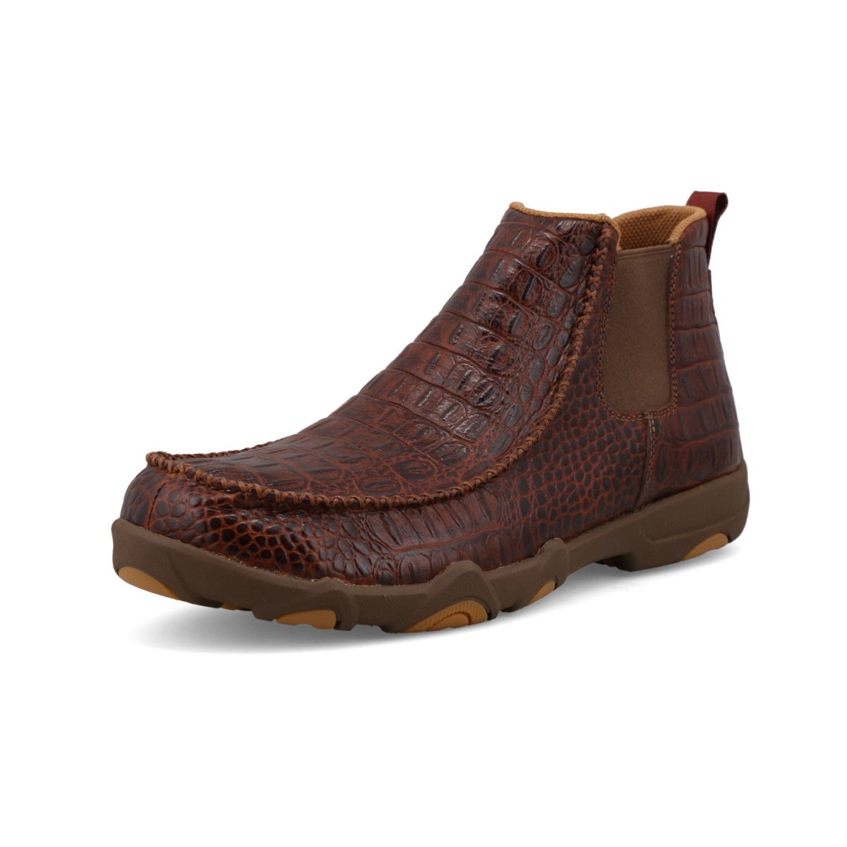 Twisted X Men's 6" Chelsea UltraLite X Driving Moc - Brown Caiman Print - MDMU010-7M