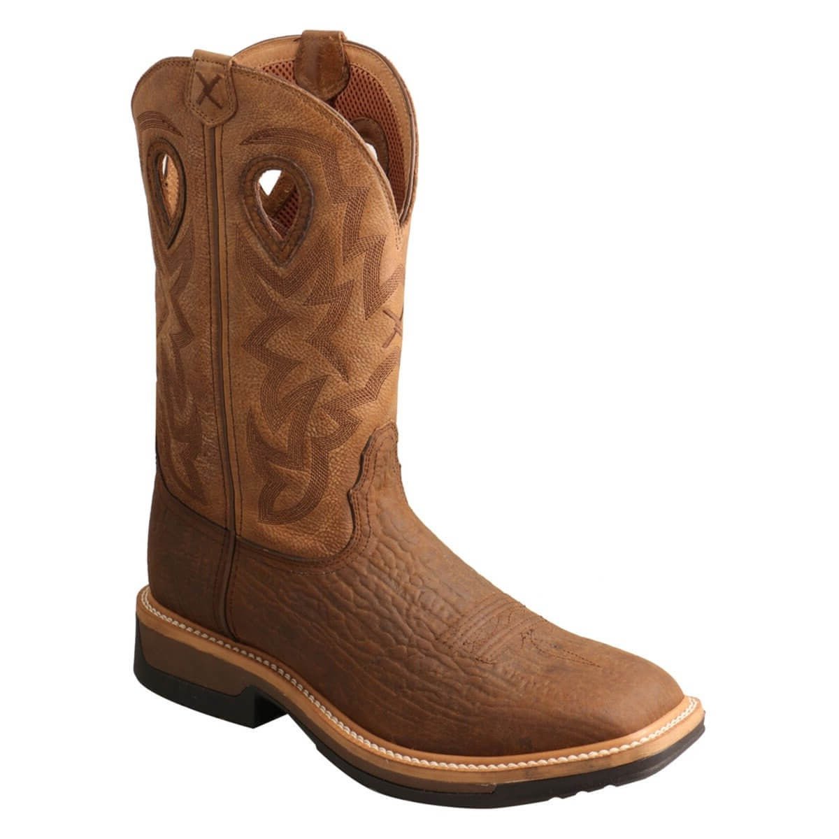 Twisted X Men's 12" Waterproof Square Composite Toe Lite Western Work Boot - MLCCW05 - 7D