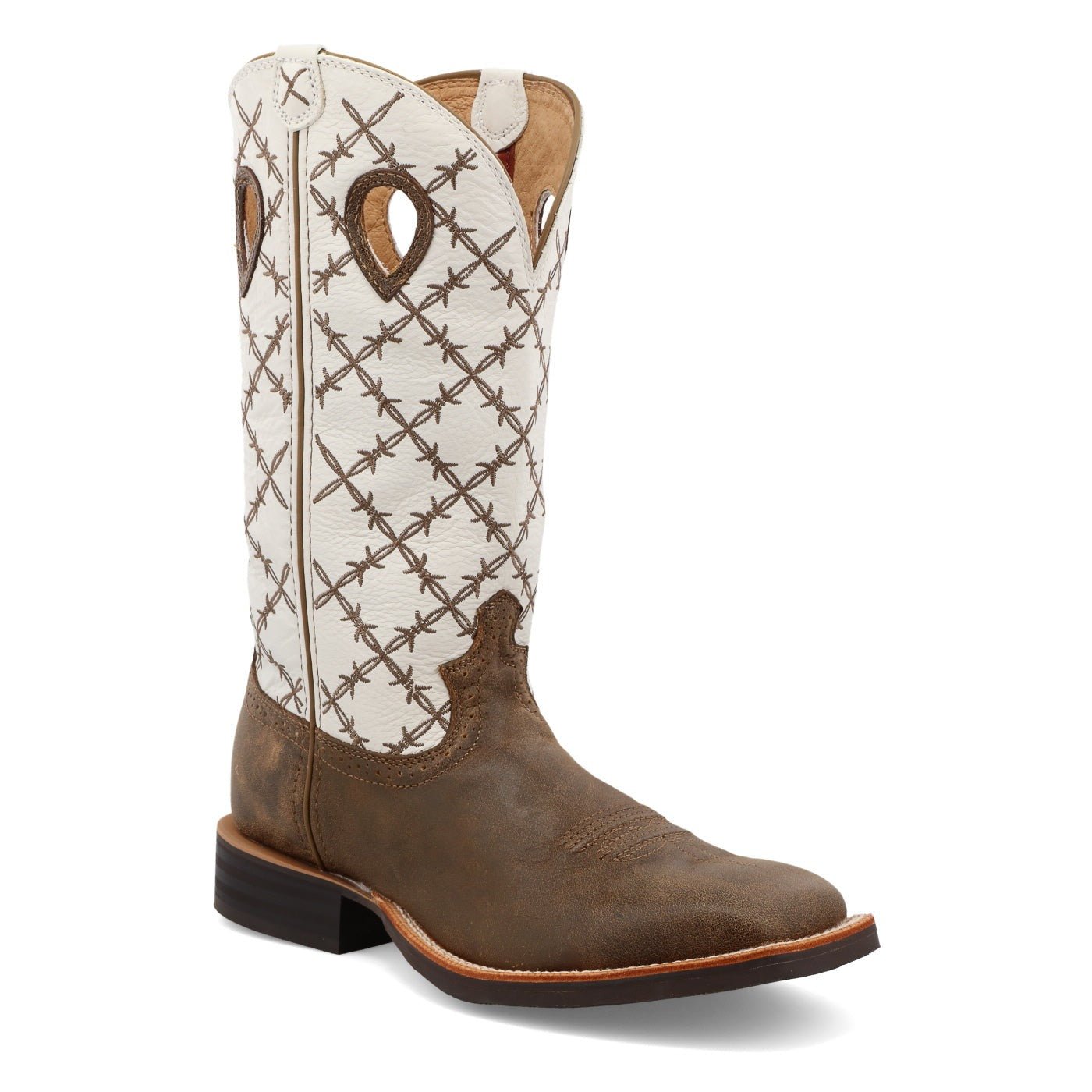 Twisted X Men's 14" Ruff Stock Square Toe Western Boot - MRS0056 - 7D