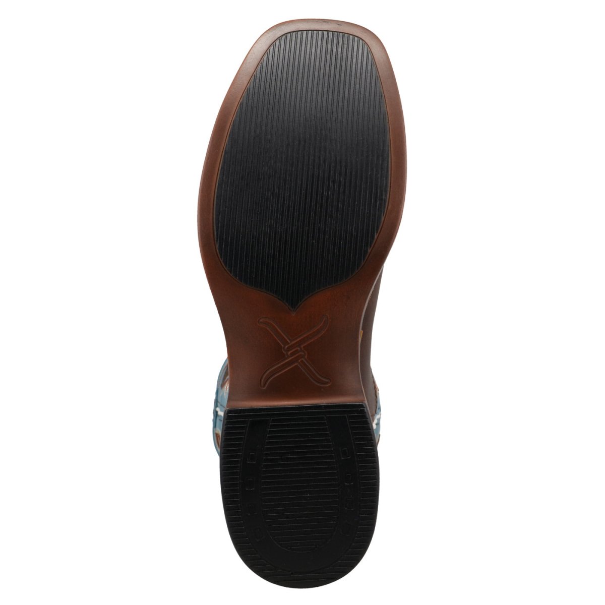 Twisted X Men's 13" Top Hand - Dark Brown & Lagoon - MTH0031-7D