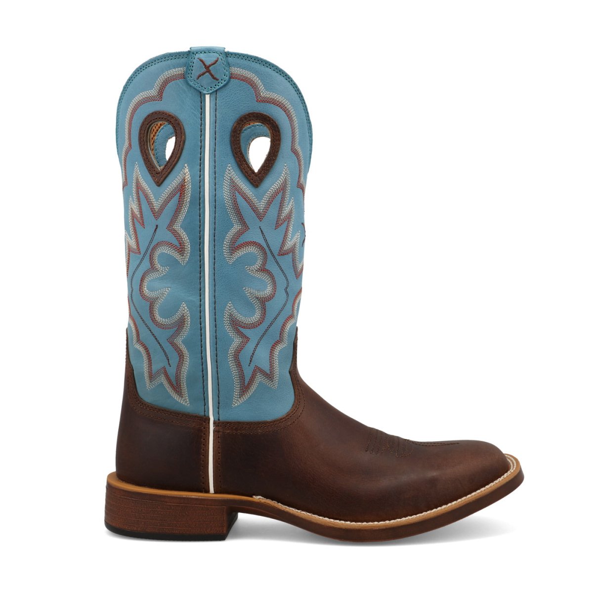 Twisted X Men's 13" Top Hand - Dark Brown & Lagoon - MTH0031-7D