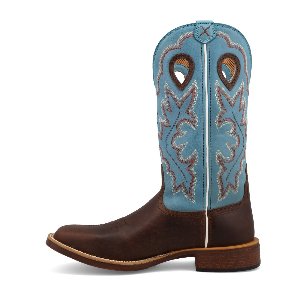 Twisted X Men's 13" Top Hand - Dark Brown & Lagoon - MTH0031-7D
