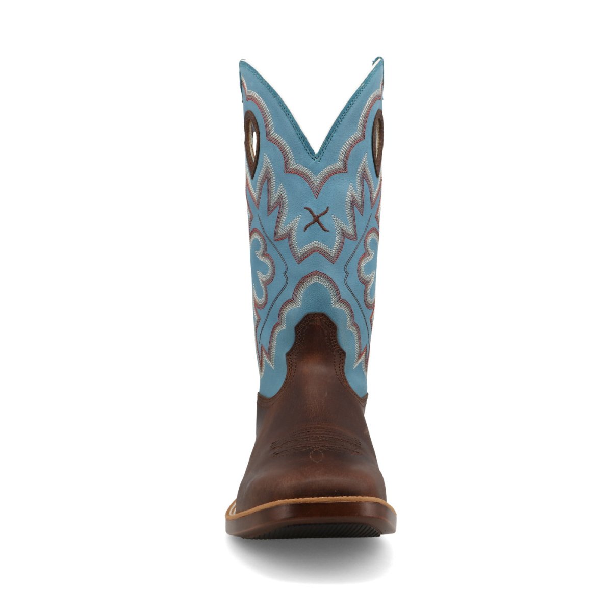 Twisted X Men's 13" Top Hand - Dark Brown & Lagoon - MTH0031-7D