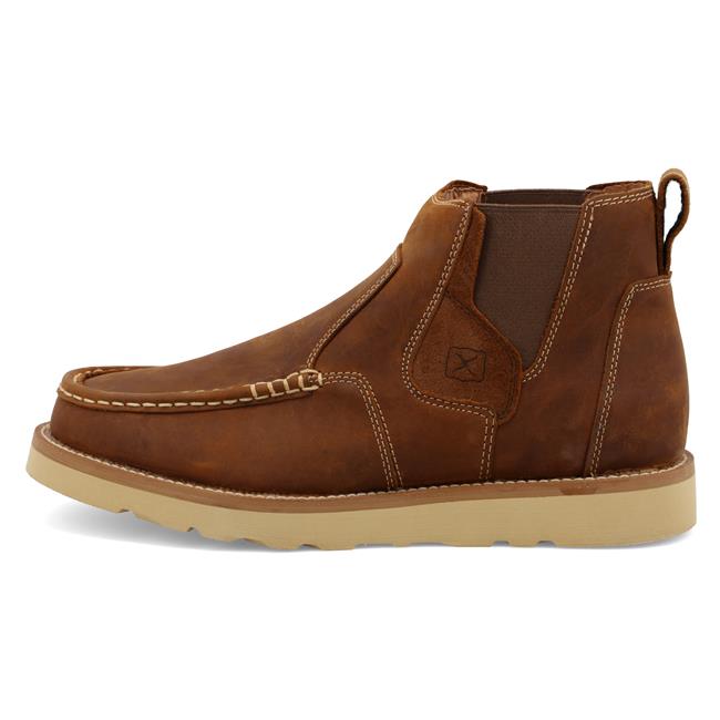 Twisted X Men's 6" Rawhide Work Chelsea Wedge Sole Boot - MWWNW01-7M