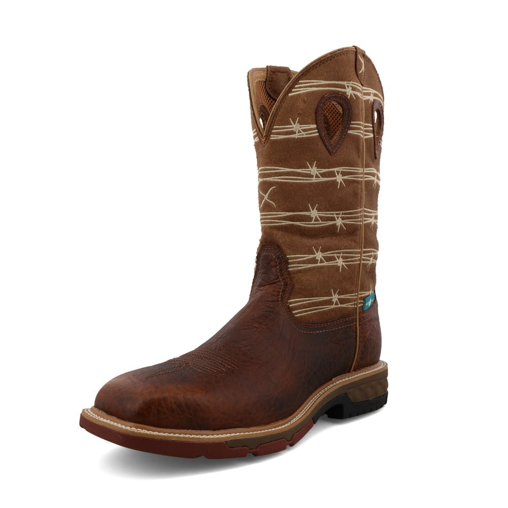 Twisted X Men's 12" Brown Western Work Boot - MXBAW05-7B