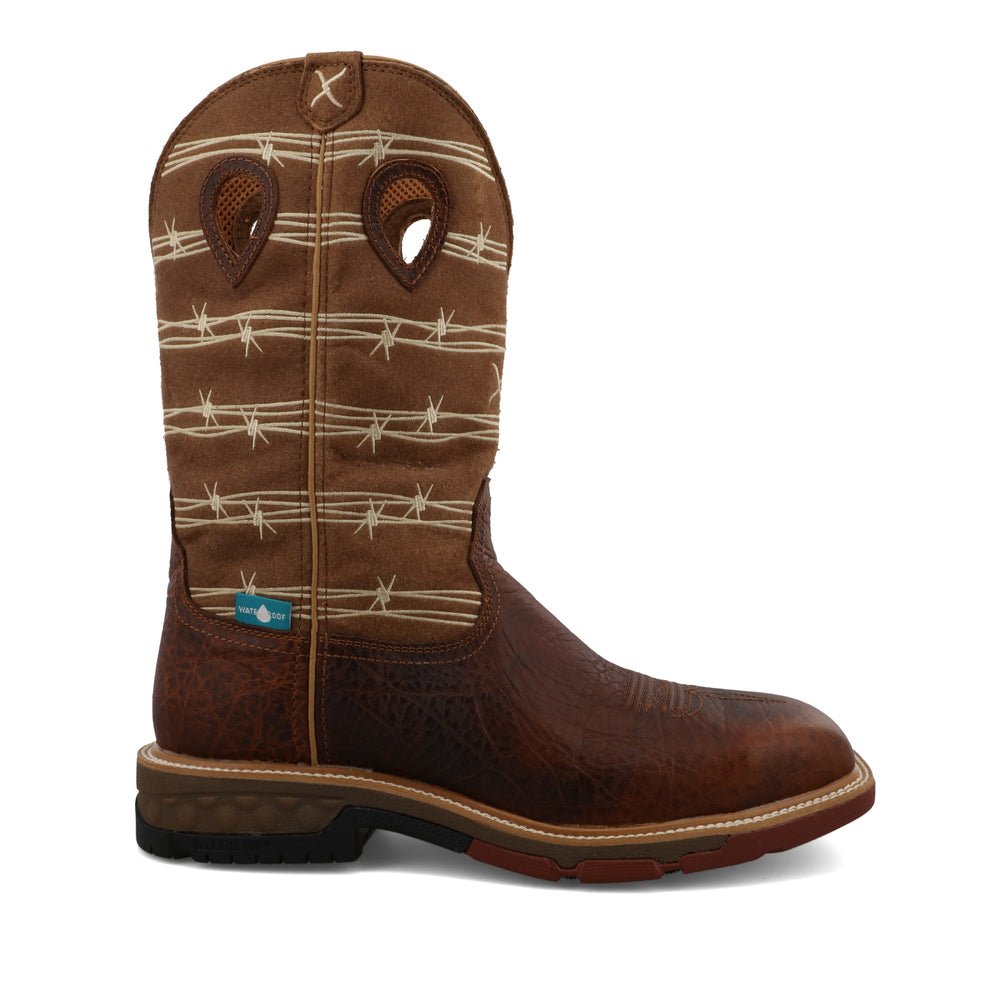 Twisted X Men's 12" Brown Western Work Boot - MXBAW05-7B