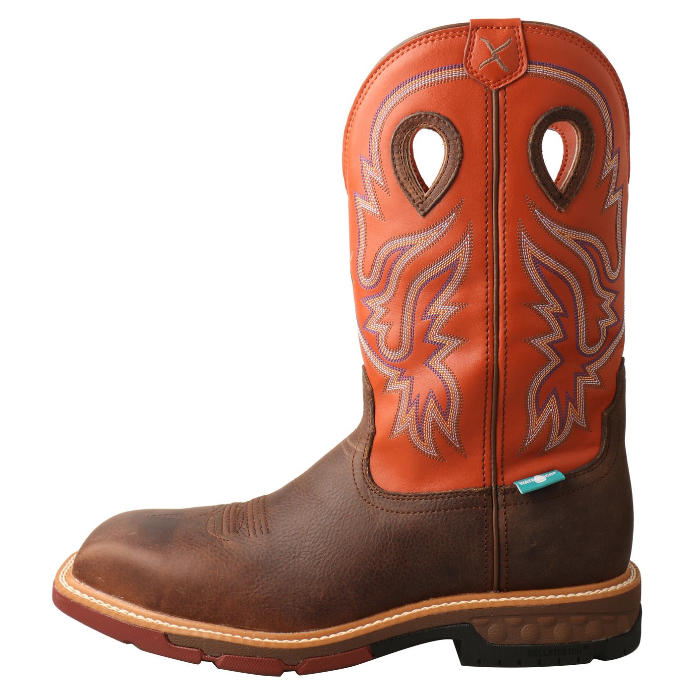 Twisted X Men's 12" Nano Square Composite Toe Western Work Boot - MXBNW03 - 7D